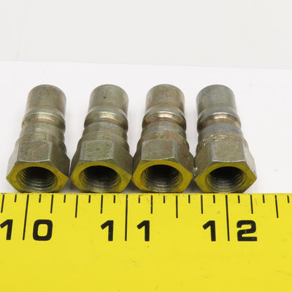 Parker H1-63 1/8" Hydraulic Quick Coupling Male Nipple ISO 7241 Ser. B Lot Of 4