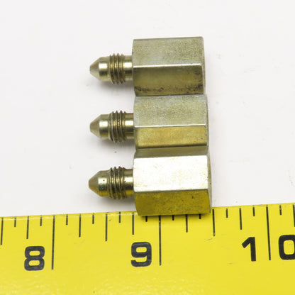 1/8" (-2) JIC 37° Flare x 1/8" NPT Female Hydraulic Connector Fitting Lot Of 3