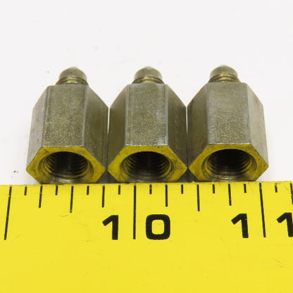 1/8" (-2) JIC 37° Flare x 1/8" NPT Female Hydraulic Connector Fitting Lot Of 3