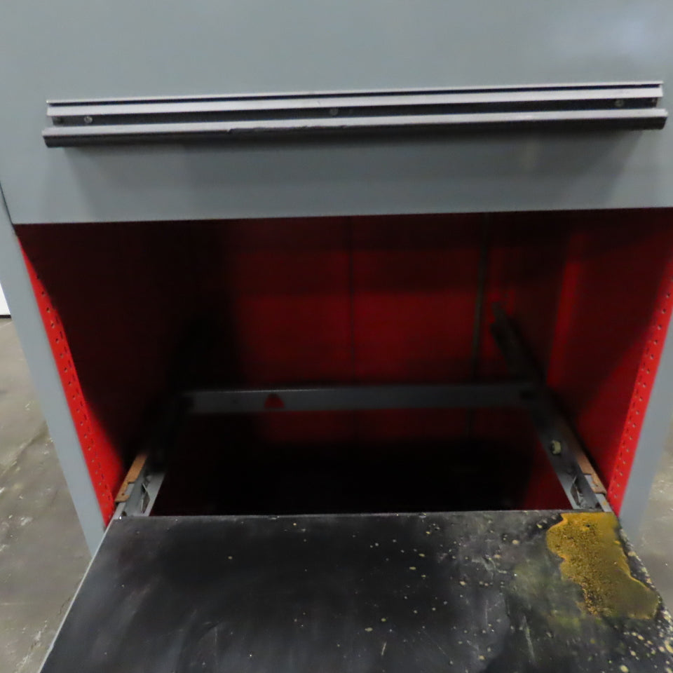 Stanley Vidmar 3 Drawer Industrial Roll Out Tray Parts Shop Cabinet 30"x 28"x59"