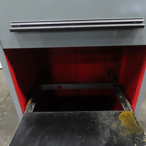 Stanley Vidmar 3 Drawer Industrial Roll Out Tray Parts Shop Cabinet 30"x 28"x59"