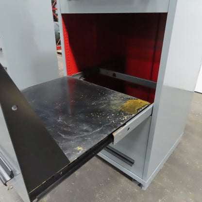Stanley Vidmar 3 Drawer Industrial Roll Out Tray Parts Shop Cabinet 30"x 28"x59"