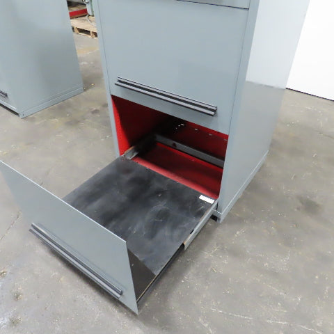 Stanley Vidmar 3 Drawer Industrial Roll Out Tray Parts Shop Cabinet 30"x 28"x59"