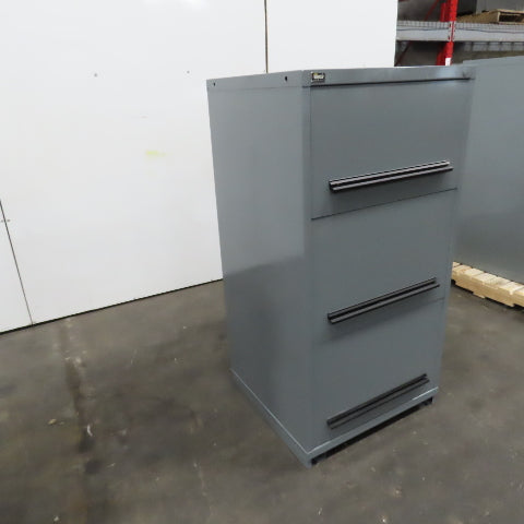 Stanley Vidmar 3 Drawer Industrial Roll Out Tray Parts Shop Cabinet 30"x 28"x59"