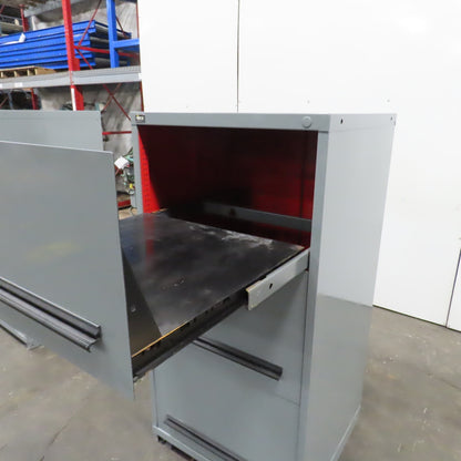 Stanley Vidmar 3 Drawer Industrial Roll Out Tray Parts Shop Cabinet 30"x 28"x59"