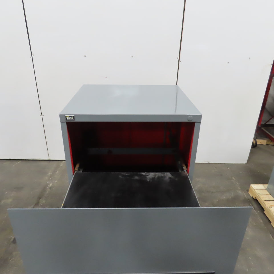 Stanley Vidmar 3 Drawer Industrial Roll Out Tray Parts Shop Cabinet 30"x 28"x59"