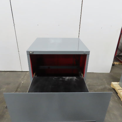 Stanley Vidmar 3 Drawer Industrial Roll Out Tray Parts Shop Cabinet 30"x 28"x59"