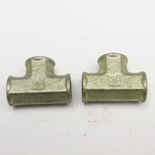 Parker 1/8" BSPP 3 Way Hydraulic TEE Fitting Lot Of 2
