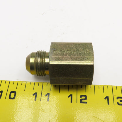 1/2" JIC Flare Male x 1/2" NPT Straight Female Hydraulic Connector