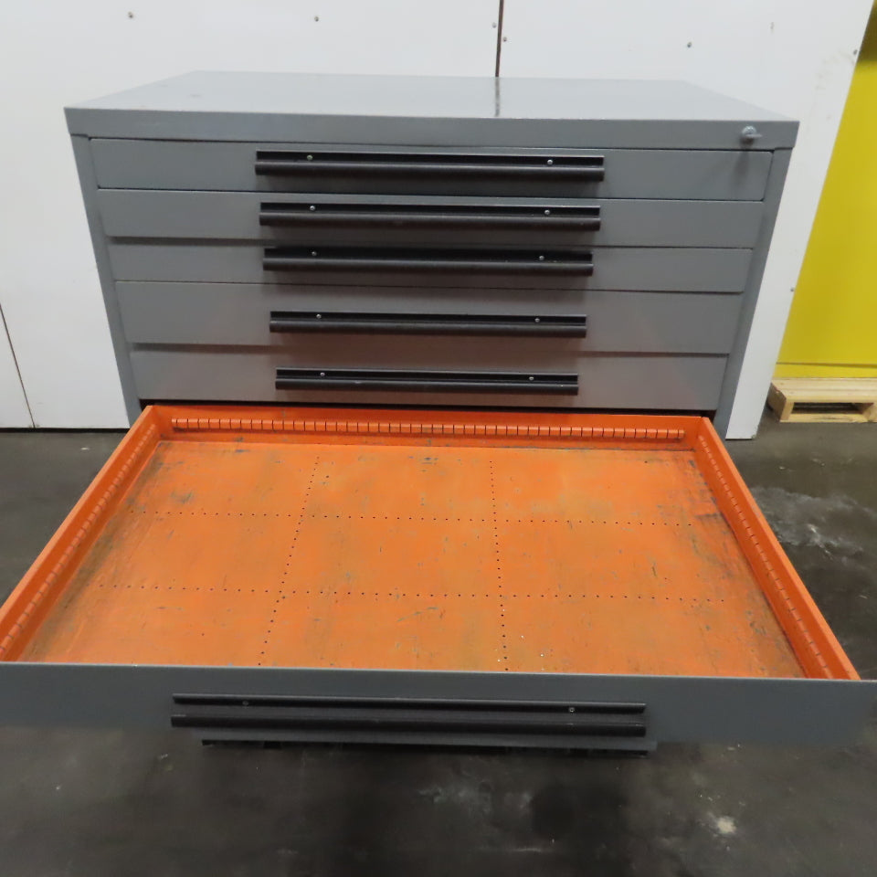 Equipto 10 Drawer Industrial Parts Tool Storage Shop Cabinet 45" x 28" x 59"