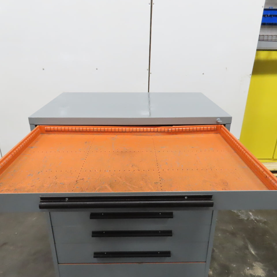 Equipto 10 Drawer Industrial Parts Tool Storage Shop Cabinet 45" x 28" x 59"