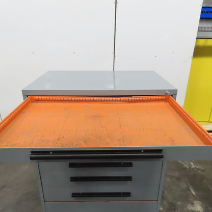 Equipto 10 Drawer Industrial Parts Tool Storage Shop Cabinet 45" x 28" x 59"