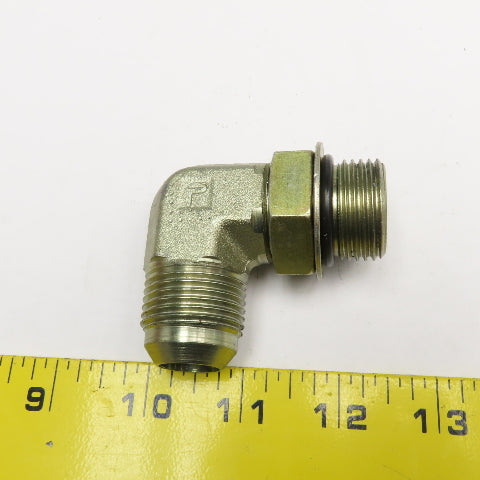 3/4" (-12) ORG O-Ring x 3/4" JIC Flare Male 90° Elbow Fitting
