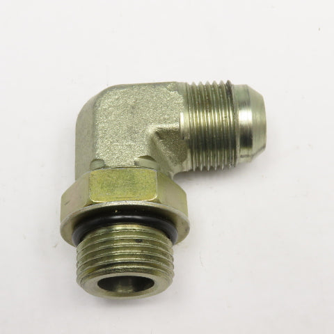 3/4" (-12) ORG O-Ring x 3/4" JIC Flare Male 90° Elbow Fitting