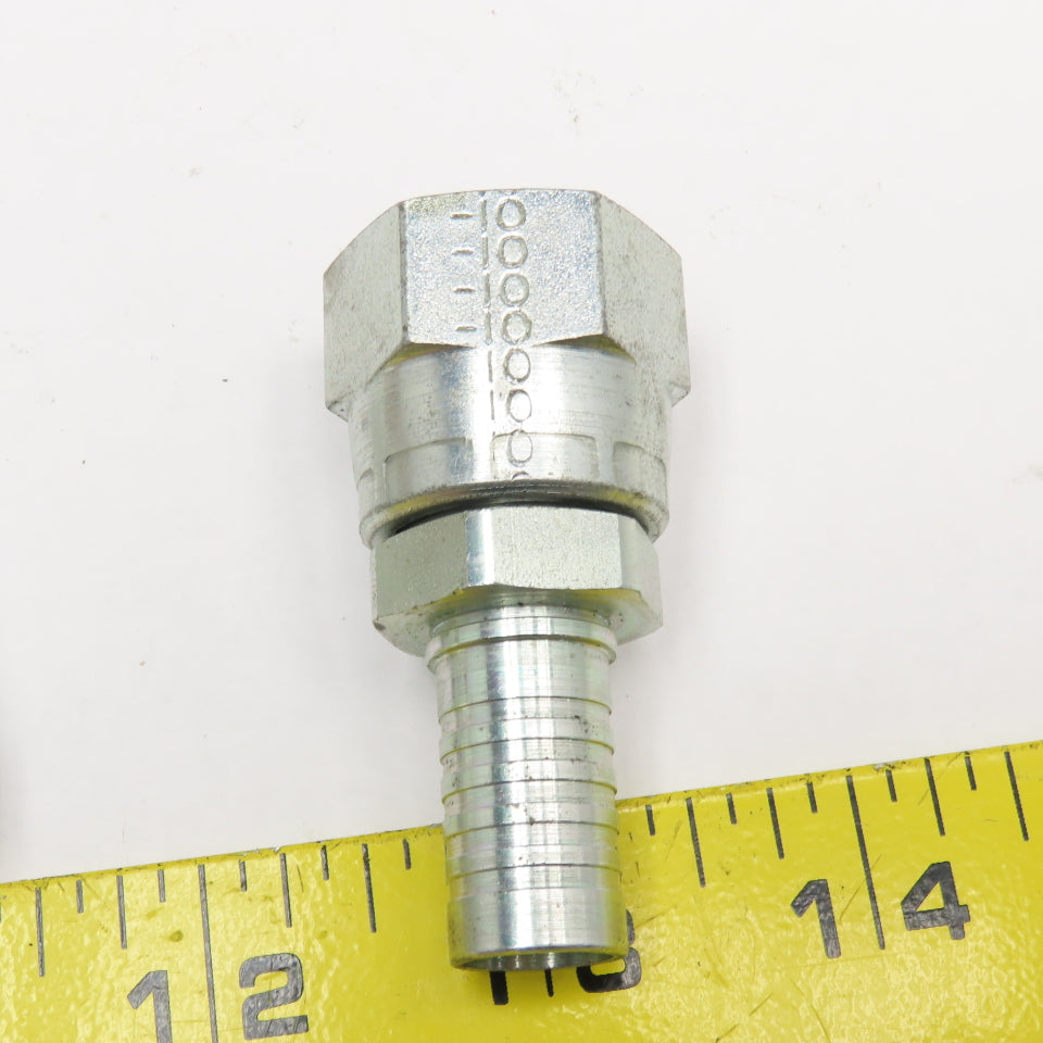 Eaton 5/8" JIC Swivel Female (7/8"-14) x 1/2" Hose Hydraulic Fitting Lot Of 3