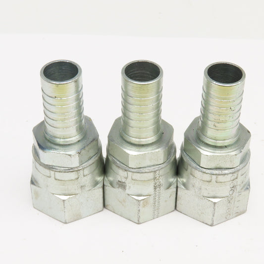 Eaton 5/8" JIC Swivel Female (7/8"-14) x 1/2" Hose Hydraulic Fitting Lot Of 3