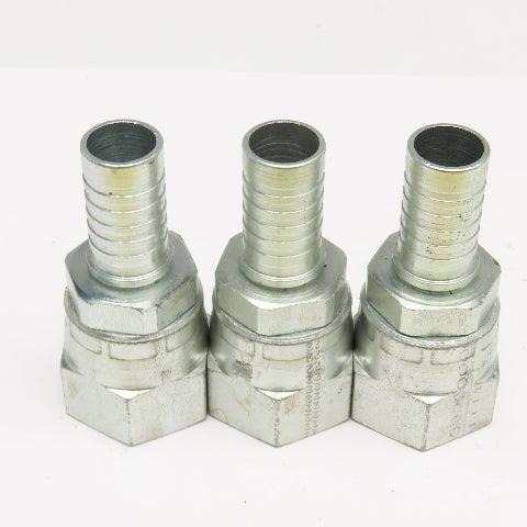 Eaton 5/8" JIC Swivel Female (7/8"-14) x 1/2" Hose Hydraulic Fitting Lot Of 3