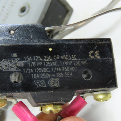 Micro Switch BZ-2RW863-A2 Limit Switch W/ Lever Arm Lot of 2