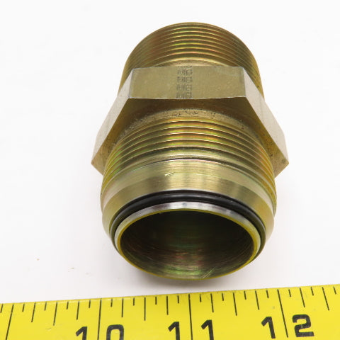 1-1/2" JIC Flare Soft Seal O-Ring x 1-1/2" NPT Steel Male Connector