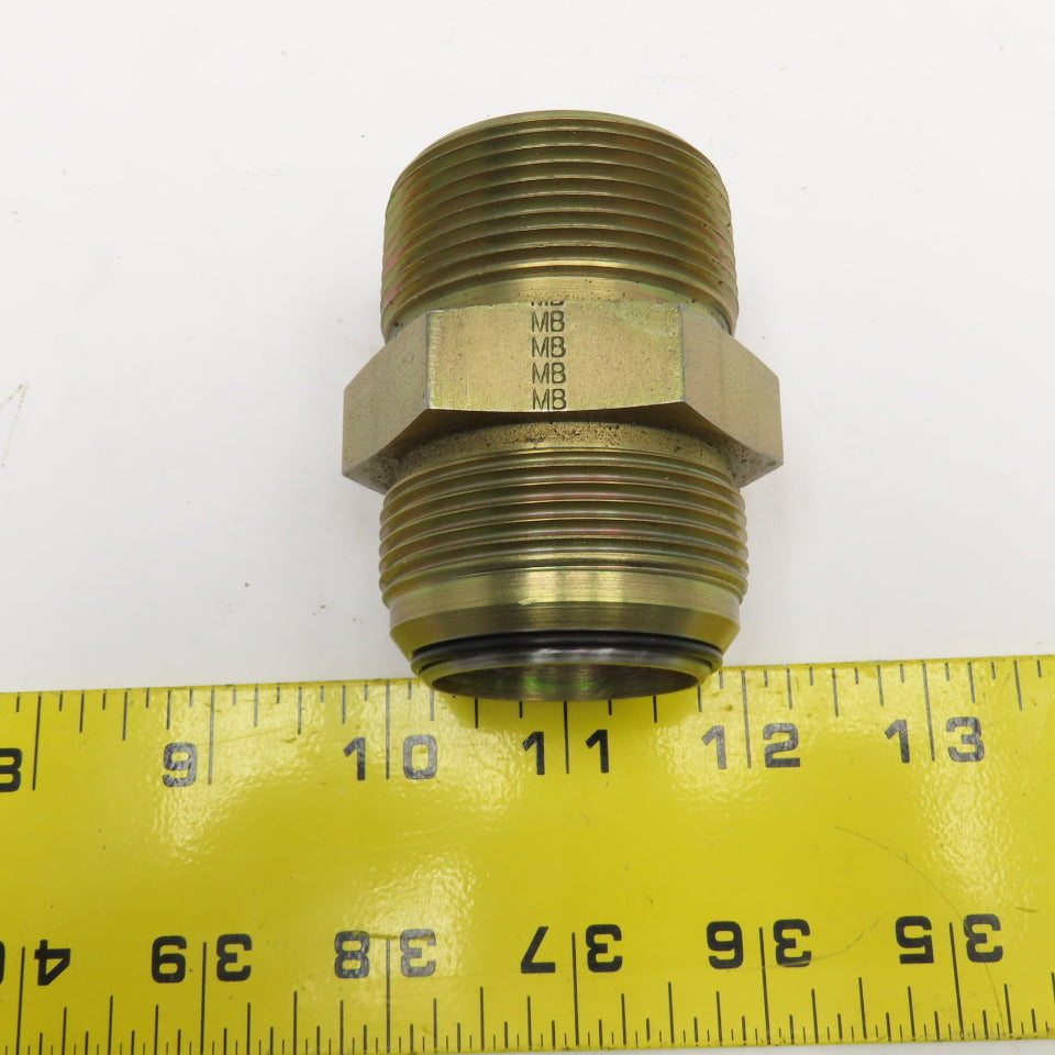 1-1/2" JIC Flare Soft Seal O-Ring x 1-1/2" NPT Steel Male Connector