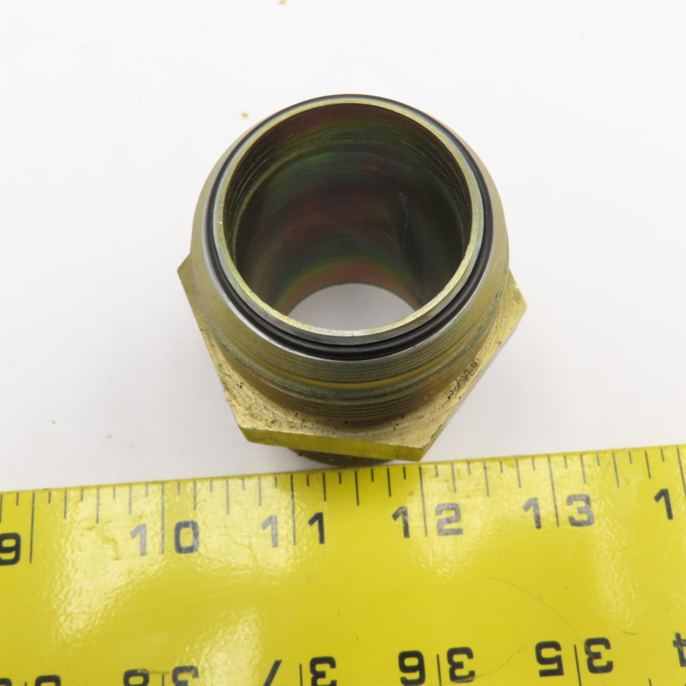 1-1/2" JIC Flare Soft Seal O-Ring x 1-1/2" NPT Steel Male Connector