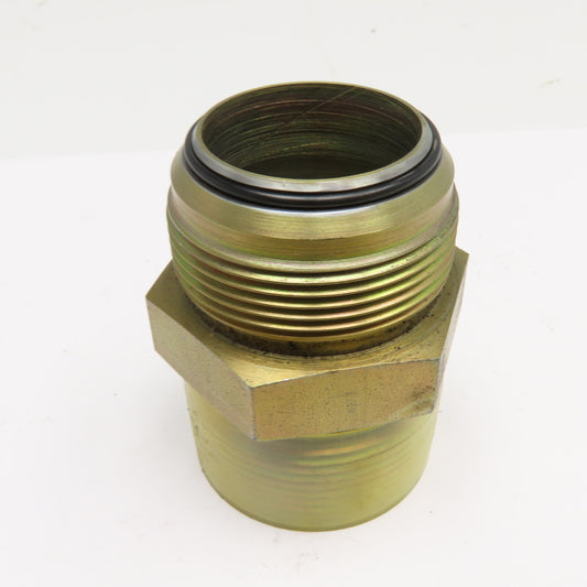 1-1/2" JIC Flare Soft Seal O-Ring x 1-1/2" NPT Steel Male Connector