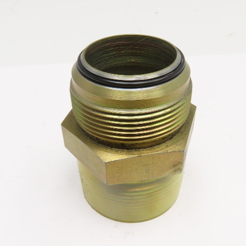 1-1/2" JIC Flare Soft Seal O-Ring x 1-1/2" NPT Steel Male Connector