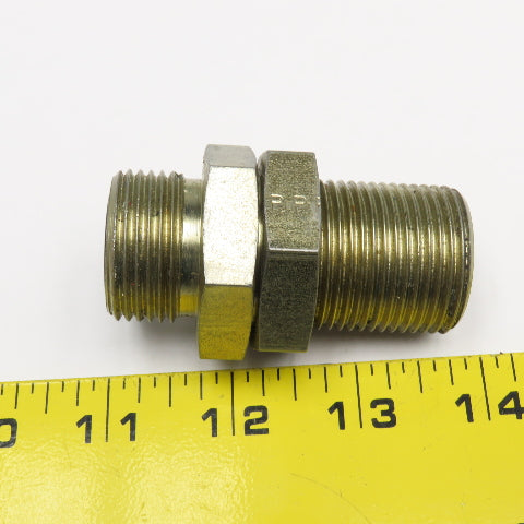 7/8" (-14) O-Ring Face x 7/8" (-14) O-Ring Face Hydraulic Bulkhead