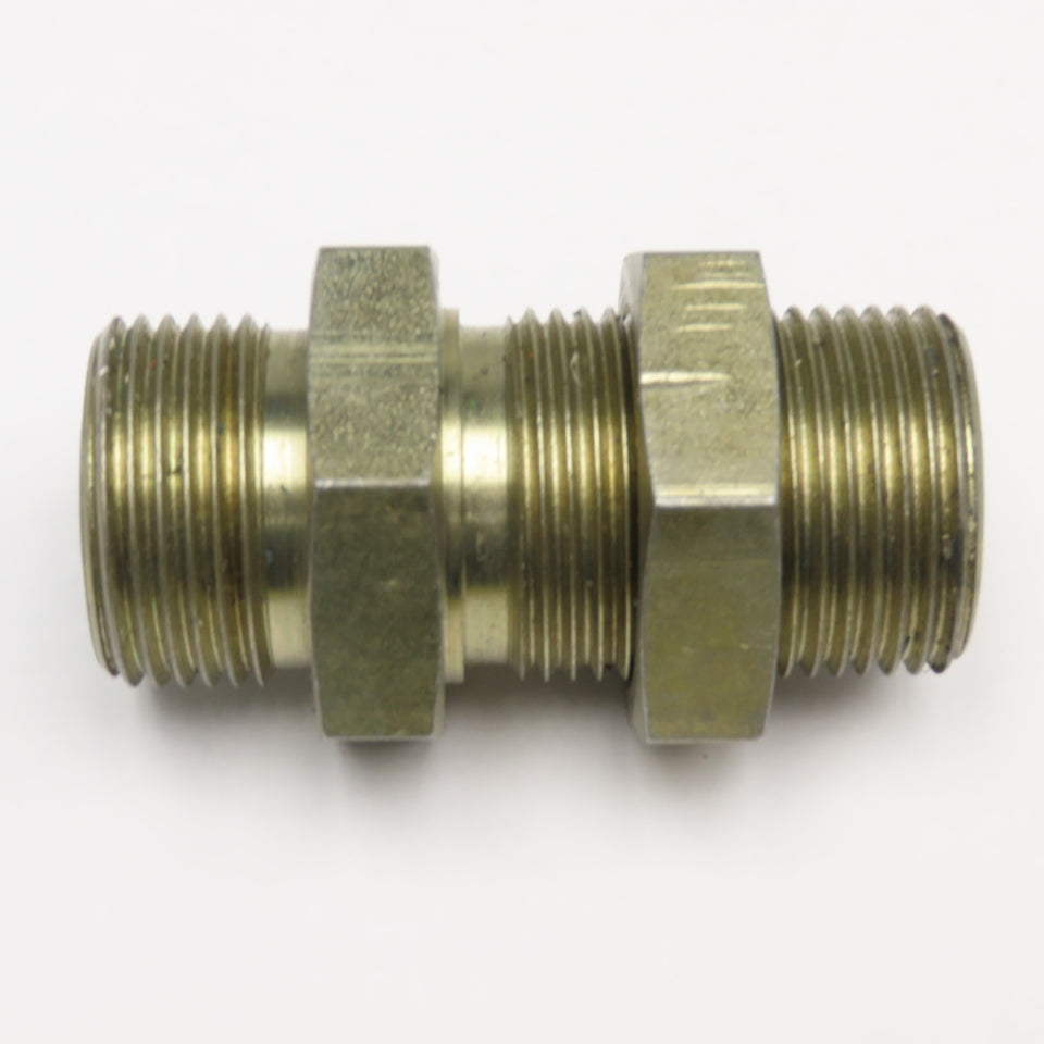 7/8" (-14) O-Ring Face x 7/8" (-14) O-Ring Face Hydraulic Bulkhead