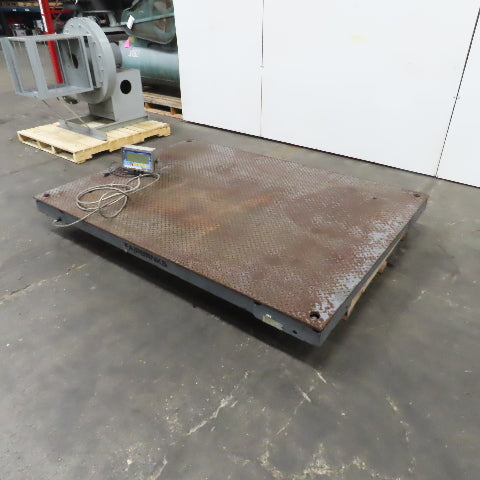 Fairbanks 6200 20,000 Lbs Cap. 7' x 5' x 10"H Pallet Floor Scales W/Display 115V
