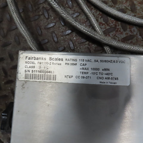 Fairbanks 6200 20,000 Lbs Cap. 7' x 5' x 10"H Pallet Floor Scales W/Display 115V