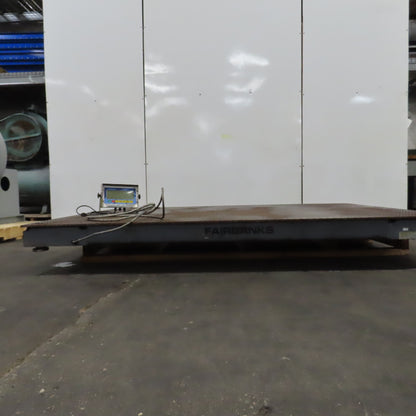 Fairbanks 6200 20,000 Lbs Cap. 7' x 5' x 10"H Pallet Floor Scales W/Display 115V