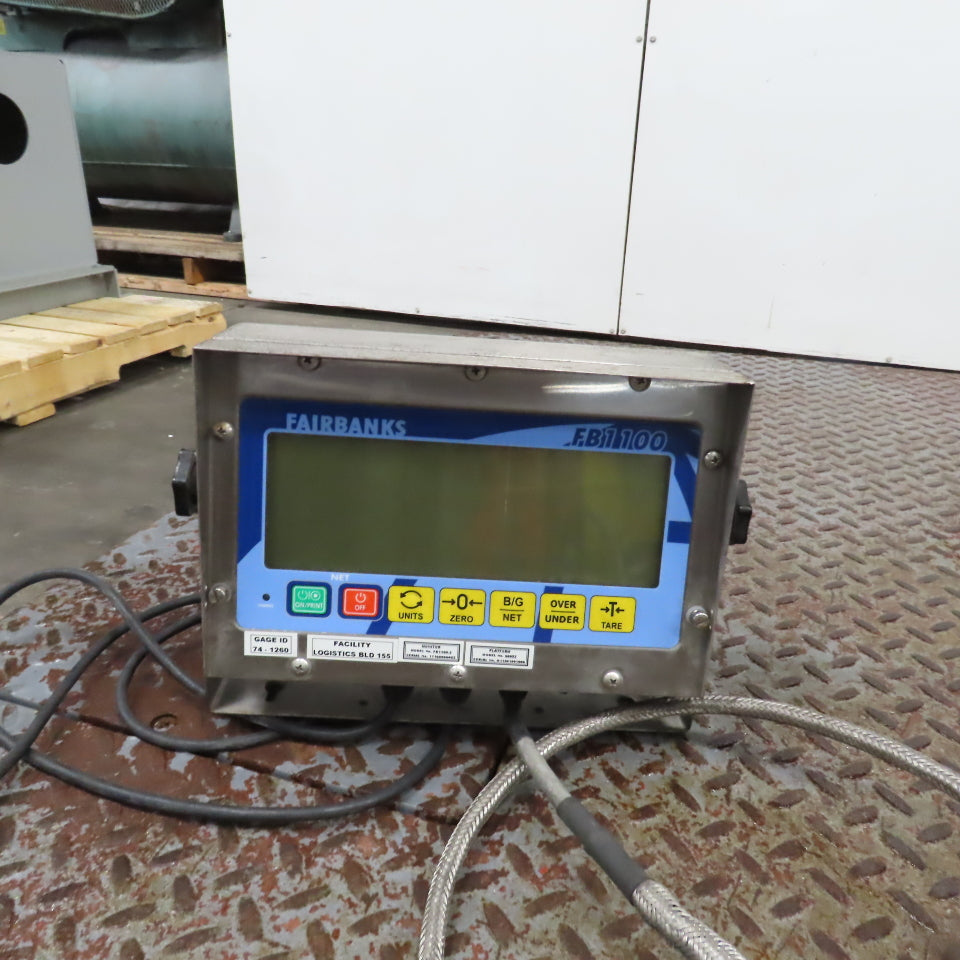 Fairbanks 6200 20,000 Lbs Cap. 7' x 5' x 10"H Pallet Floor Scales W/Display 115V