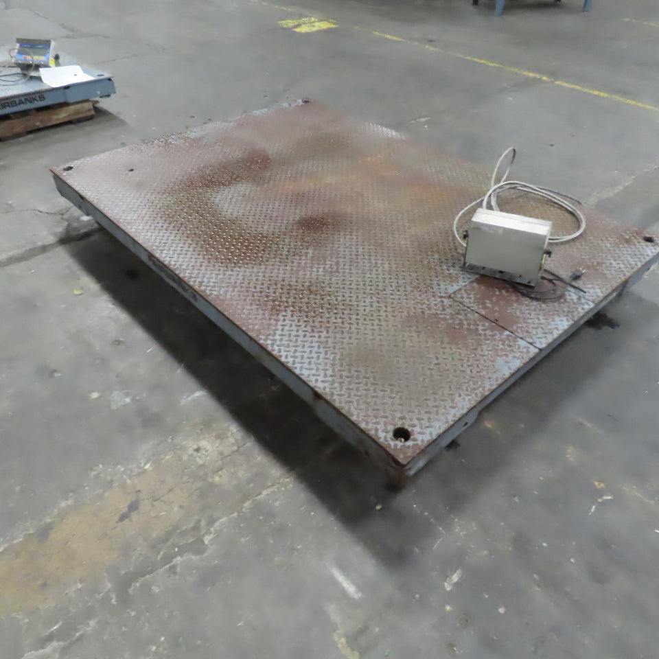 Fairbanks 6200 20,000 Lbs Cap. 7' x 5' x 10"H Pallet Floor Scales W/Display 115V