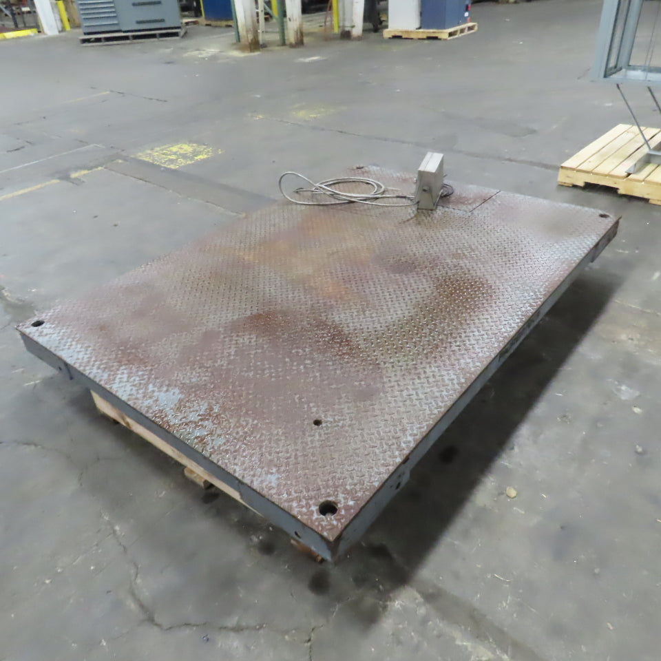 Fairbanks 6200 20,000 Lbs Cap. 7' x 5' x 10"H Pallet Floor Scales W/Display 115V