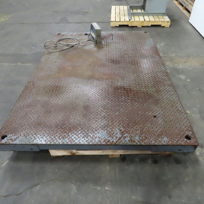 Fairbanks 6200 20,000 Lbs Cap. 7' x 5' x 10"H Pallet Floor Scales W/Display 115V