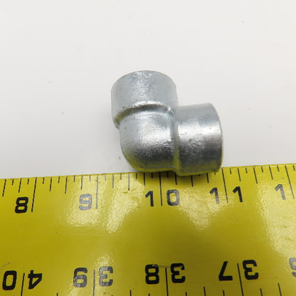 1/4" Galvanized Steel Thick Wall Hydraulic Elbow 90° Lot of 2