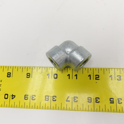 1/4" Galvanized Steel Thick Wall Hydraulic Elbow 90° Lot of 2