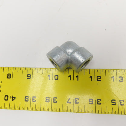 1/4" Galvanized Steel Thick Wall Hydraulic Elbow 90° Lot of 2