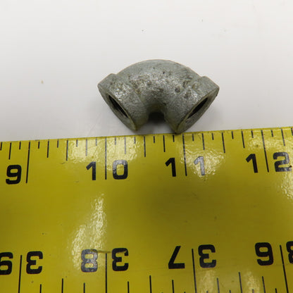 1/8" Galvanized Steel Hydraulic Elbow 90-? Lot Of 3