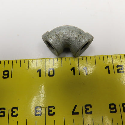 1/8" Galvanized Steel Hydraulic Elbow 90-? Lot Of 3