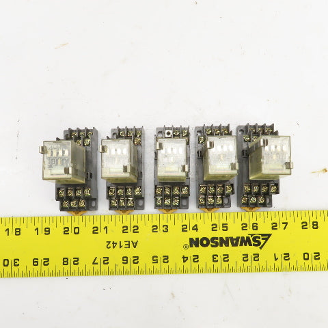 Omron G2A-432A 24VDC Relay W/Base 01X4YT Lot Of 5