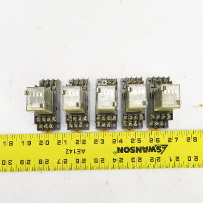 Omron G2A-432A 24VDC Relay W/Base 01X4YT Lot Of 5