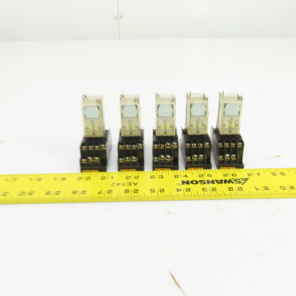 Omron G2A-432A 24VDC Relay W/Base 01X4YT Lot Of 5