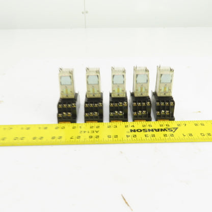 Omron G2A-432A 24VDC Relay W/Base 01X4YT Lot Of 5