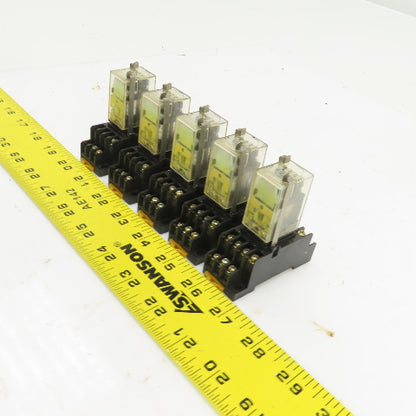 Omron G2A-432A 24VDC Relay W/Base 01X4YT Lot Of 5