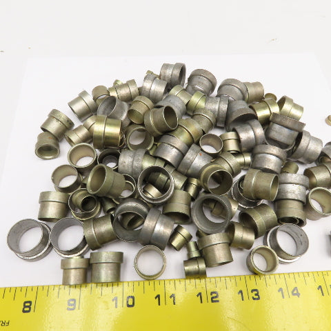 Misc. Compression Sleeve Ferrule 3/4", 5/8" 3/8" Lot Of 75+