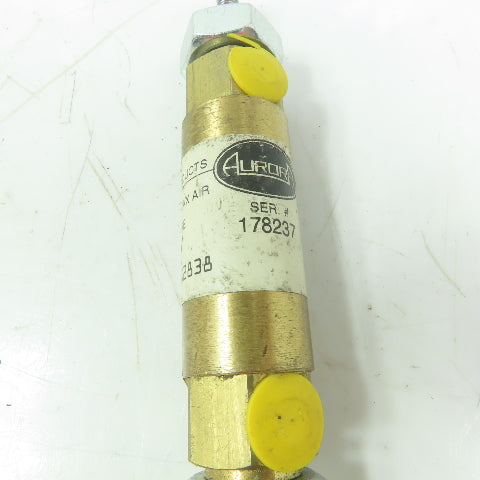 Aurora S2838 Brass Air Cylinder 3/4" Bore 1/2" Stroke 500PSI Max