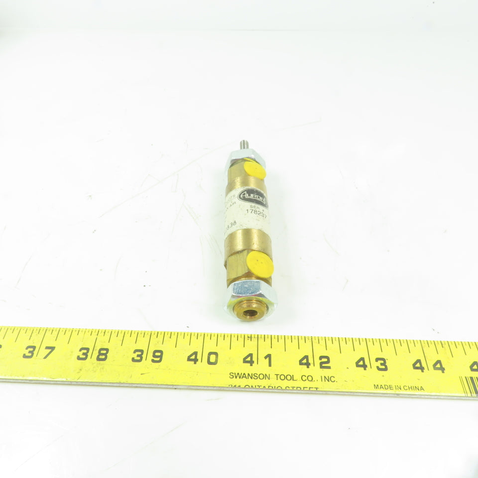 Aurora S2838 Brass Air Cylinder 3/4" Bore 1/2" Stroke 500PSI Max