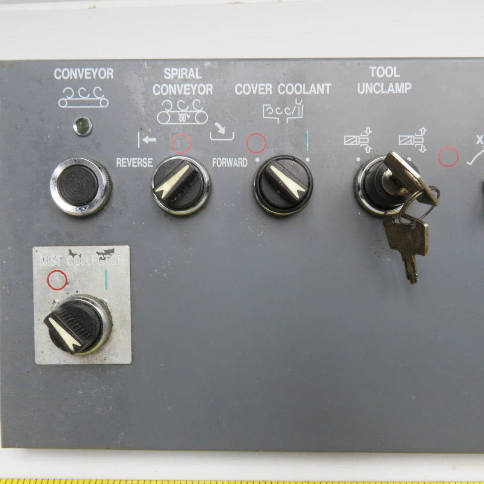 Mazak FH580/40 22406293900 Operator Control Chip Conveyor Switch Board